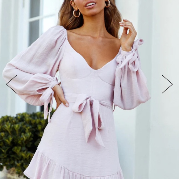 Hello Molly A Letter to Me Mini Dress Blush US 2 | Size XS - Picture 9 of 10